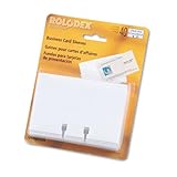 Business Card Tray Refill Sleeves, 2 5/8 x 4, Clear, 40/Pack, Sold as 1 Package