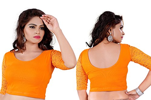 Fressia Fabrics Readymade free Size saree blouse for women party wear choli
