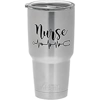 Epic Designs Cups drinkware Tumbler Sticker - #3 Nurse - Funny Cool Sticker Decal