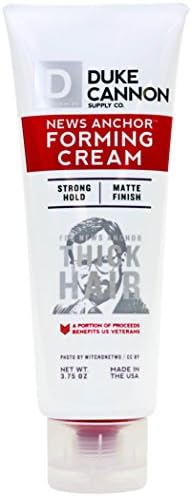 Duke Cannon News Anchor Forming Cream - Strong Hold/Matte Finish, 3.75 Oz