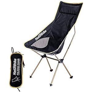 Naturehike Lichtgewicht Opvouwbare Campingstoel met Rugkussen, Outdoor Draagbaar Vissersstoel met Transporttas voor…