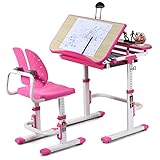 BABY JOY Kids Desk and Chair Set, Height