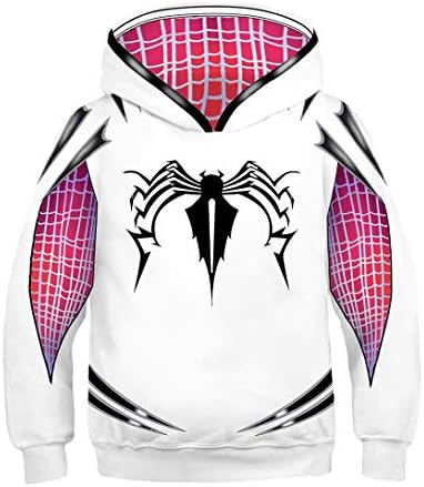 Superhero Hoodie For Kids Girls Cosplay Hooded Sweatshirt 3D