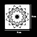 SUBANG 50 Pack Mandala Dot Painting Templates Stencils for Painting on Wood, Fabic, Glass, Metal and Walls Art (3.5x3.5inch)