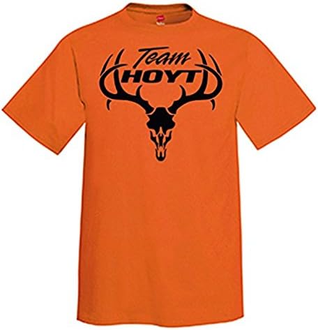 Team Hoyt Mens Hunting Archery Bow Tshirt - Orange &amp; Black (XL)