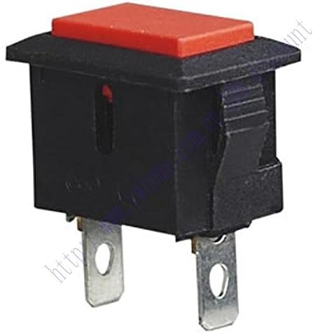5pcs 2P Red Momentary No SPST Push Button Switch 6A 250V AC 10A 125V AC PBS 101