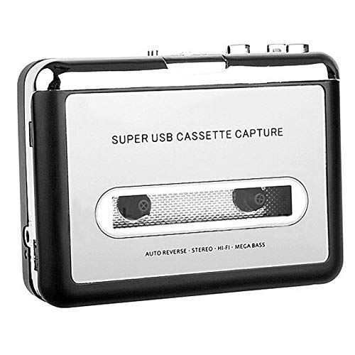 Portable Tape Cassette Converti in MP3 Player Converter con cavo USB Audio Capture Music Player Plug and Play…