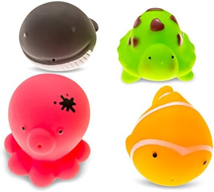 Kara Baby Bath Toys, featured Sea Animal Bathtub Toys. 2 PACK (8 pcs)