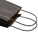 Ronvir 50Pcs Gift Bags Small 5.25x3.25x8 Inches Black Paper Bags With Handles Small Black Bag For Gifts, Shopping, Business, Birthday, Party, Wedding, Retail, Halloween, Christmas, Thanksgiving