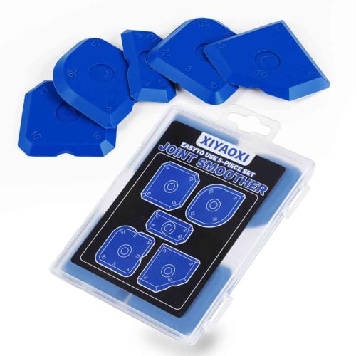 5Pcs Silicone Caulking Tools Compatible with Sealant Grout Finishing Sealing Blue Caulk