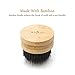Beard Brush for men with 100% Natural Anti-Static Boar Bristles from Anjou, Used with Oil or Balm for Healthy and Clean Facial Hair, Grooms Beards and Moustaches