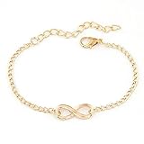 SusenstoneÂ®Handmade Gift Charm 8 Shape Jewelry Infinity Bracelet