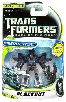 Transformers 3 Dark of the Moon Movie Cyberverse Commander Class Action Figure Blackout