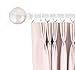 Sheffield Home, AMG and Enchante Accessories Pink Crackle Glass Curtain Rod 28 to 48-Inch, R6501W, White