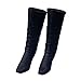 Black 1/6 Scale High Heel Long Boots Shoes Accessories for 12 inch Female Action Figure Body