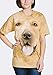 The Mountain Big Face Golden Adult T-Shirt, Yellow, Large