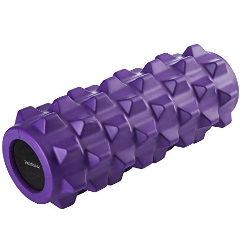 Readaeer Exercise Therapy Yoga Foam Roller with Trigger Point for Gym Exercise Massage Pilates (Purple)