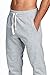 PROGO USA Men's Joggers Sweatpants Basic Fleece Marled Jogger Pant Elastic Waist (Small, Heather Grey (Slanted Pocket))