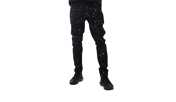 Amazon.com: PE1 Pantalones de vuelo pintados para hombre, color negro,  prémium cortado y cosido : Ropa, Zapatos y Joyería