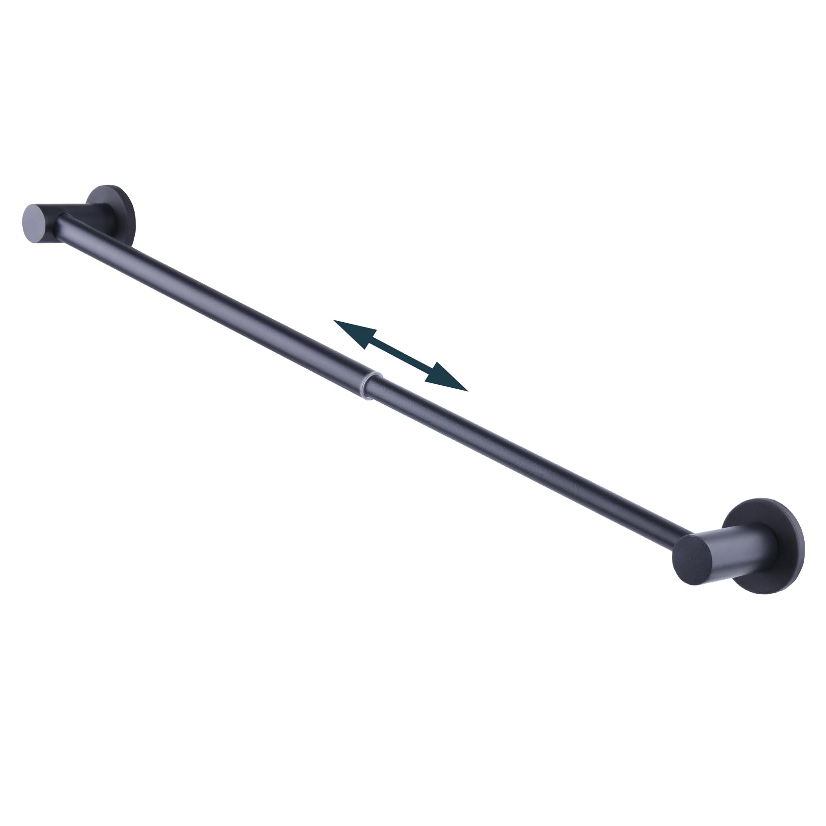 Photo 1 of 10-18 inches Adjustable Magnetic Towel Bar for Refrigerator, Magnetic Rod for Classroom Whiteboard, Magnet Towel Holder Towel Hook Hanger for Kitchen Dishwasher, Laundry Washer, Black, Pack of 1