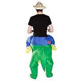 Bodysocks - Inflatable Ride Me Adult Carry On Animal Fancy Dress Costume (Dinosaur)