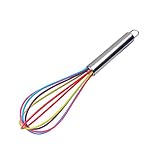 Mromick Kitchen Premium Silicone Whisk With Heat Resistant Non-Stick Silicone Whisk Cooking Tool