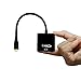 LinkS Active Micro HDMI to VGA M/F Adapter w 3FT 3.5mm Stereo cable in Black - Supports Audio--Specially for connect tablet with Micro HDMI output to VGA projector …