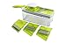 Mandoline Slicer Set, Cuts Fruits & Vegetables, Straight & Julienne, Grates Cheese, with 4 Adjustable Blades, Safety Holder , By Jobox