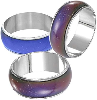 3Pcs Women Men Temperature Emotion Feeling Color Changing Mood Ring Jewelry