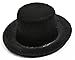 Package of 6 Mini Black Felt Top Hats 3 3/8