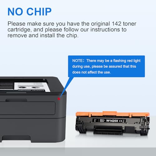 myCartridge 142X W1420X Compatible HP 142A 142X Toner for HP LaserJet MFP M140WE M110WE LaserJet M110W M140W M139WE M139W for W1420X W1420A Toner (No Chip, 1 Black)