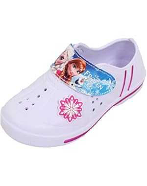 Frozen Elsa Anna Girl's Clog Mule Aqua Shoes