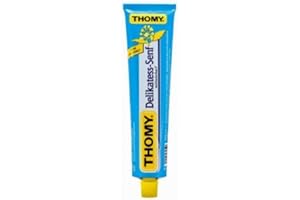 Thomy Delikatess Senf (Medium Mustard) in Tube - Pack of 4 Tubes X 100 Ml