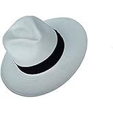 Genuine Montecristi Panama Hat Made in Ecuador (60 (XLarge), White)