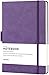Thick Classic Notebook with Pen Loop - Lemome A5 Wide Ruled Hardcover Writing Notebook with Pocket + Page Dividers Gifts, Banded, Large, 180 Pages, 8.4 x 5.7 in