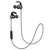 AC M2 Magnetic Wireless Earbuds Bluetooth Headphones Sport In-Ear IPX 4 Sweatproof Earphones with Mic (Super sound quality Bluetooth 4.1, aptx, 8 Hours Play Time, Secure Fit Design) (Black)