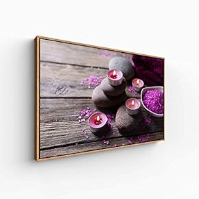 Floating Framed Canvas Wall Art for Living Room, Bedroom Spa Theme Canvas Prints for Home Decoration Ready to Hang - 16x24 inches