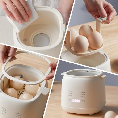 Smart Egg Cooker, Rapid Egg Cooker Mini Egg Cooker for Steamed, Hard