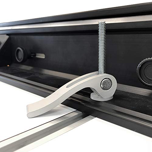 Cam Action TTrack Quick Release Hold Down Clamp for Jigs, Fixtures & Shop Fences. Ideal for