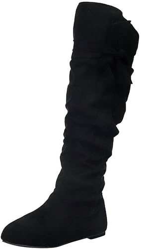 suede knee high boots wide calf