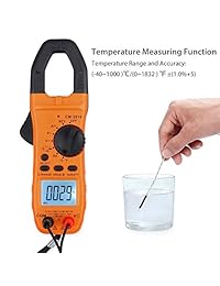 Proster   Multímetro digital de alcance automático TRMS 6000 contadores con NCV AC DC Voltaje Continuidad Corriente Capacitancia Resistencia Frecuencia Diodo Temperatura Hz