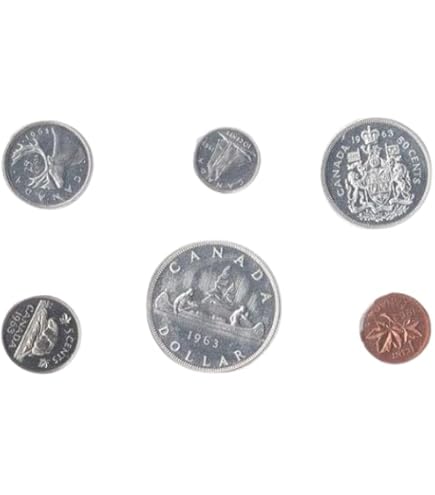 1965 Uncirculated Set of 6 Canadian Coins (Proof-like Set