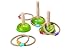 PlanToys Wooden Meadow Ring Toss Action Game (5652) | Sustainably Made from Rubberwood and Non-Toxic Paints and Dyes