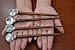 4 Pcs Assort Handmade Abalone Shell Wood Hair Stick Pin