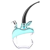 Double Circulation Water Tobacco Apple Pipe Silver (Blue)