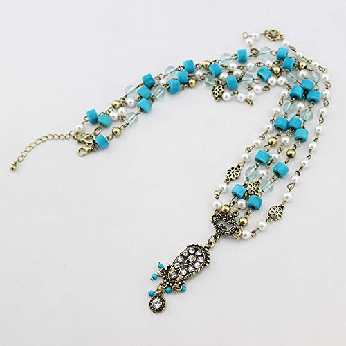 Chargances Women Halloween Head Chain Goddess Head Chain Hair Jewelry Matha Patti Prom Wedding Gem Tikka Bridal Headdress Bohemia Headband Fashion Forehead Jewelry for Women and Girls - Thumbnail 3