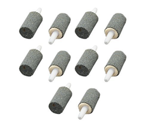 10PCS 1-inch Mineral Bubble Release Aquarium Air Stone Airstone Grey
