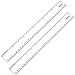 Eboot 2 Pack Clear Plastic Ruler 12 Inches Straight Ruler Plastic Measuring Tool for Student School Office