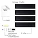 Wallniture Denver Floating Shelves for Wall, Black Bookshelf for Kids' and Nursery Room Decor, 17 Inch Picture Ledge Shelf Set of 4