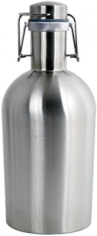 Amazon Com Alcraft Stainless Steel 64 Ounce Beer Growler Silver Kitchen Dining
